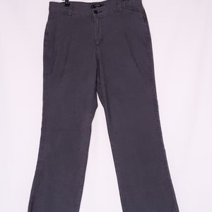Riders by Lee Women's Charcoal Gray Herringbone Cropped Straight Leg Jeans Sz 12